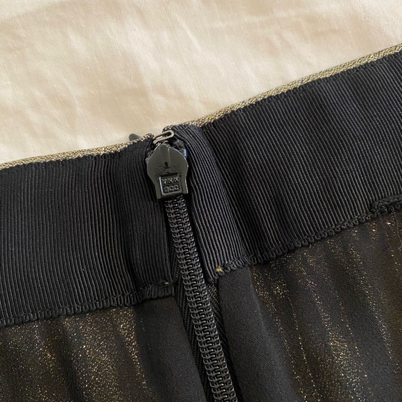 J. Crew Pleated Chiffon Lamé Midi Skirt - Picture 5 of 6